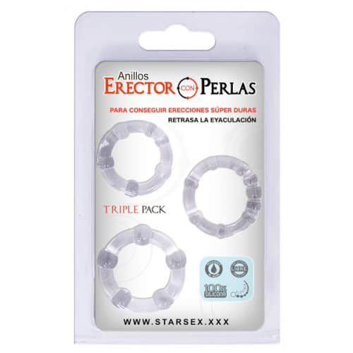Set de Anillos Stay Hard Transparente