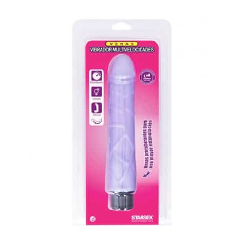 Vibrador multivelocidades Morado